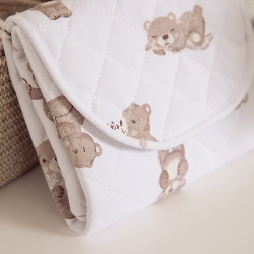 Living Textiles Cuddly Bear Travel Change Mat