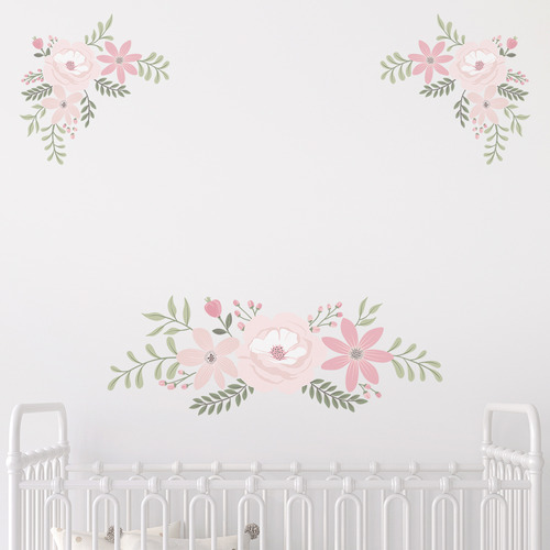 LolliLiving Lolli Living 4 Piece Floral Wall Decal Set Temple & ster
