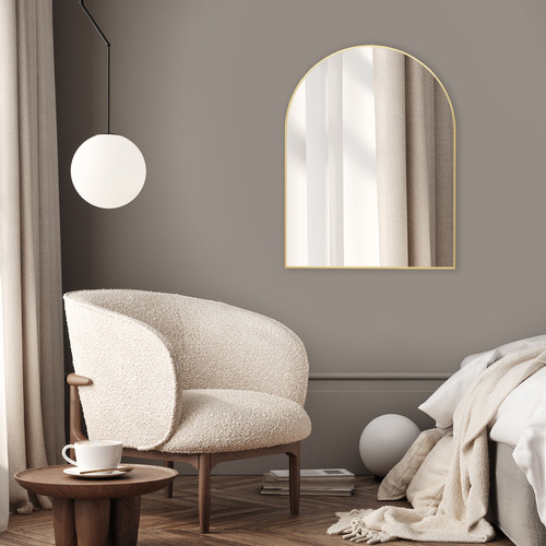 Wall Art Studio Halo Arch Aluminium Wall Mirror | Temple & Webster