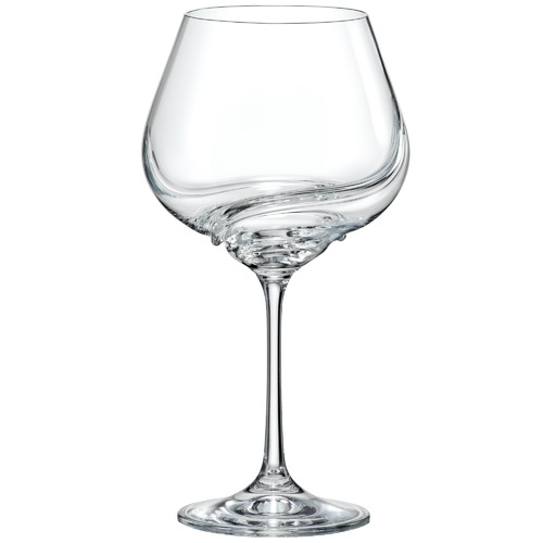 crystal red wine goblets