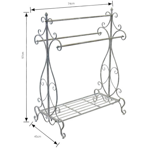 Metal Outdoor Towel Rack