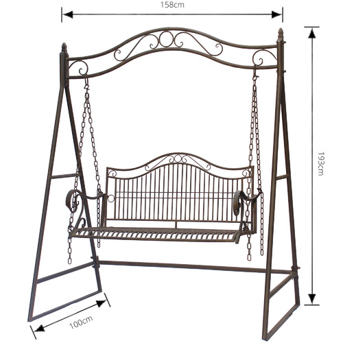 Latina Metal Garden Swing