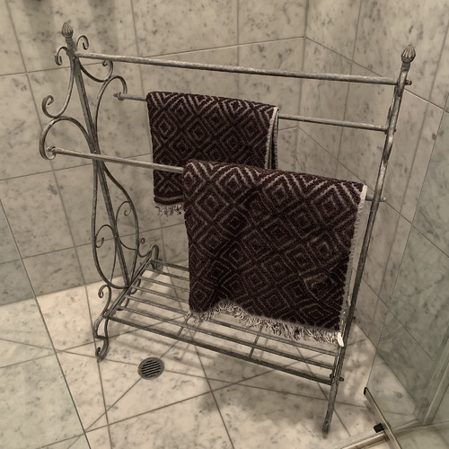 Metal Non-Heated Towel Rack