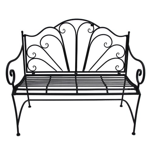 2 Seater Ornate Steel Garden Bench