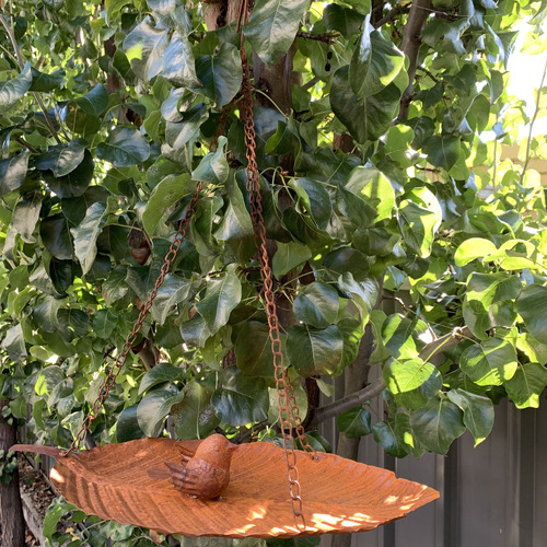 Hanging Leaf Bird Feeder