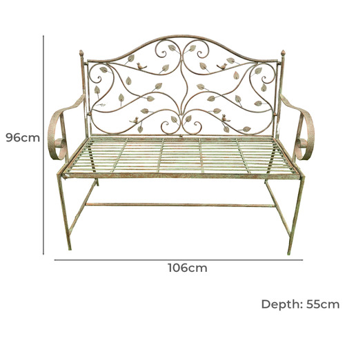 2 Seater Coraline Garden Bench