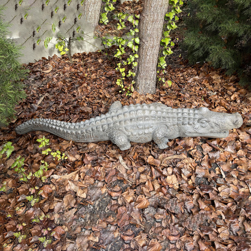 Ripley Crocodile Fibrestone Statue