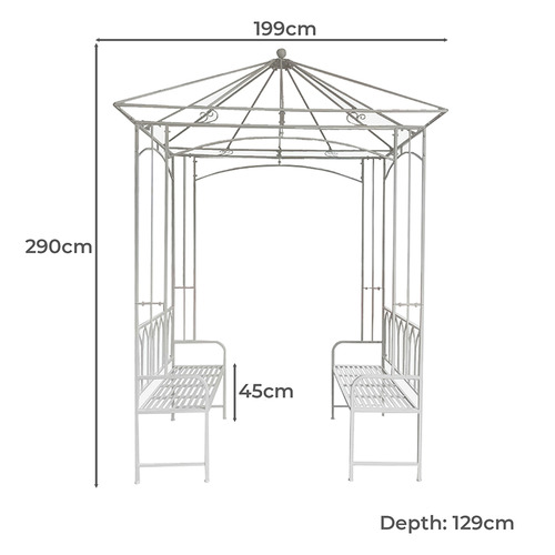 Meriden Metal Garden Gazebo