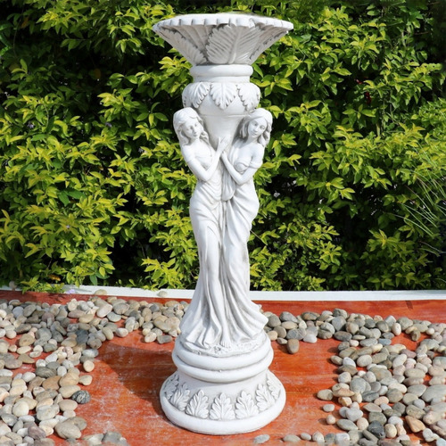Brooks Ladies with Planter Fibrestone Garden Statue