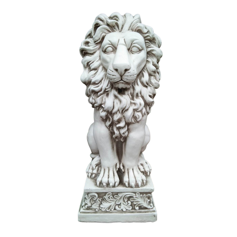Luminael Lion Fibrestone Garden Statue