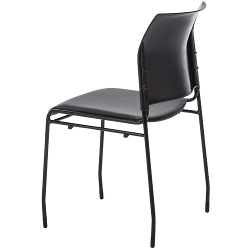 Black Buro Maxim Stackable Visitor Chairs Temple & ster