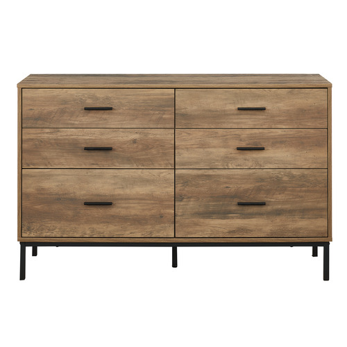Giza Pine Wood 6 Drawer Chest
