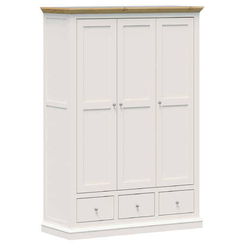 Arendsee 3 Door 3 Drawer Wardrobe | Temple & Webster