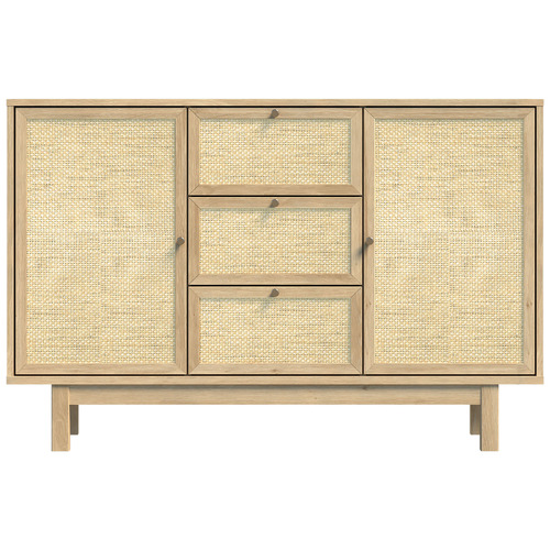 Dakila 3 Drawer 2 Door Rattan Sideboard