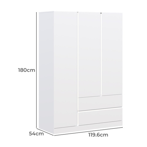 Alliona  3 Door 2 Drawer Wardrobe