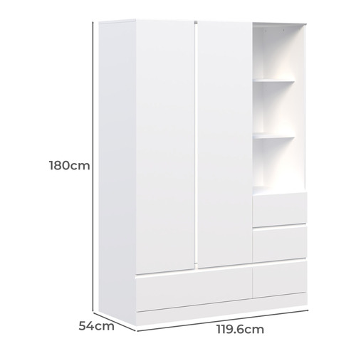 Alliona  2 Door 4 Drawer Wardrobe