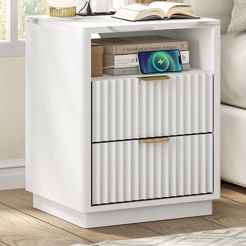 Linnea Bedside Table with LED