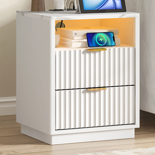 Linnea Bedside Table with LED