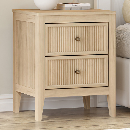 Perkins 2 Drawer Bedside Table