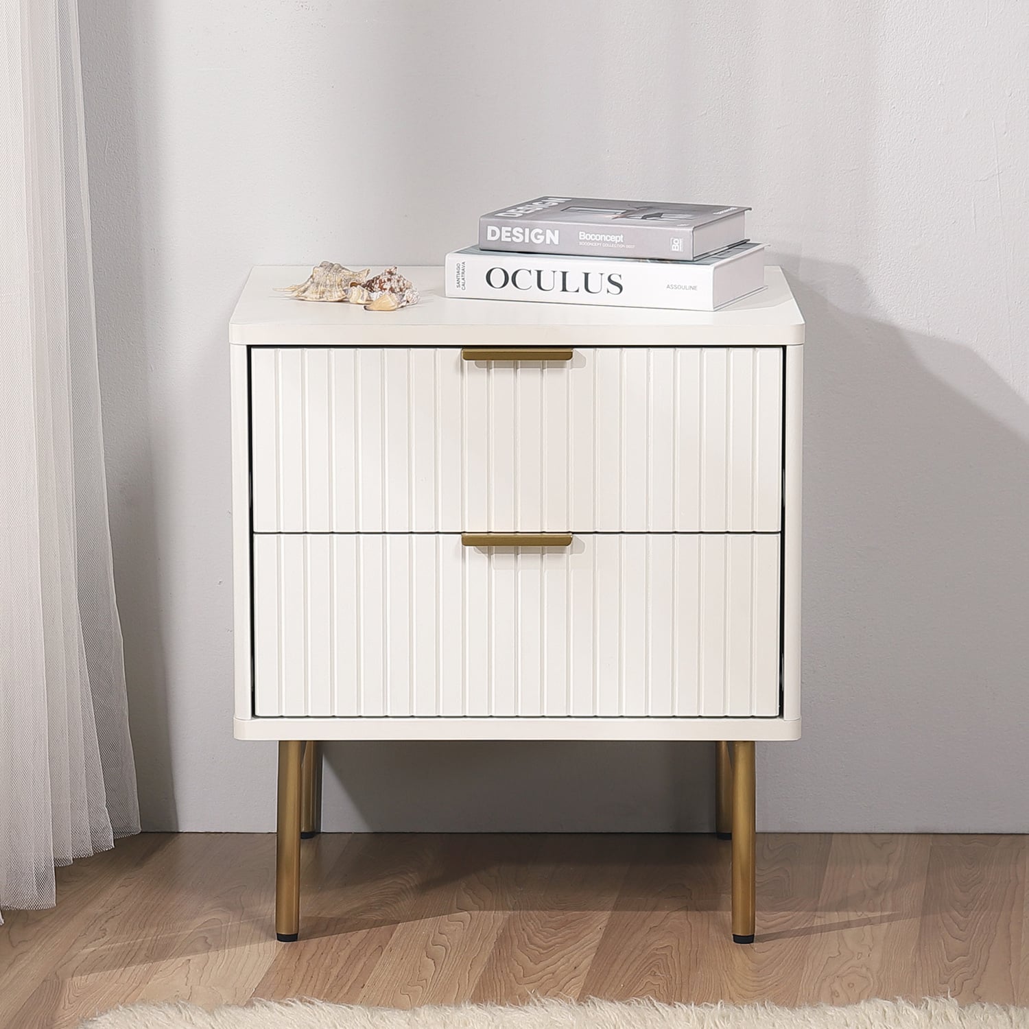 Lilah 2 Drawer Bedside Table