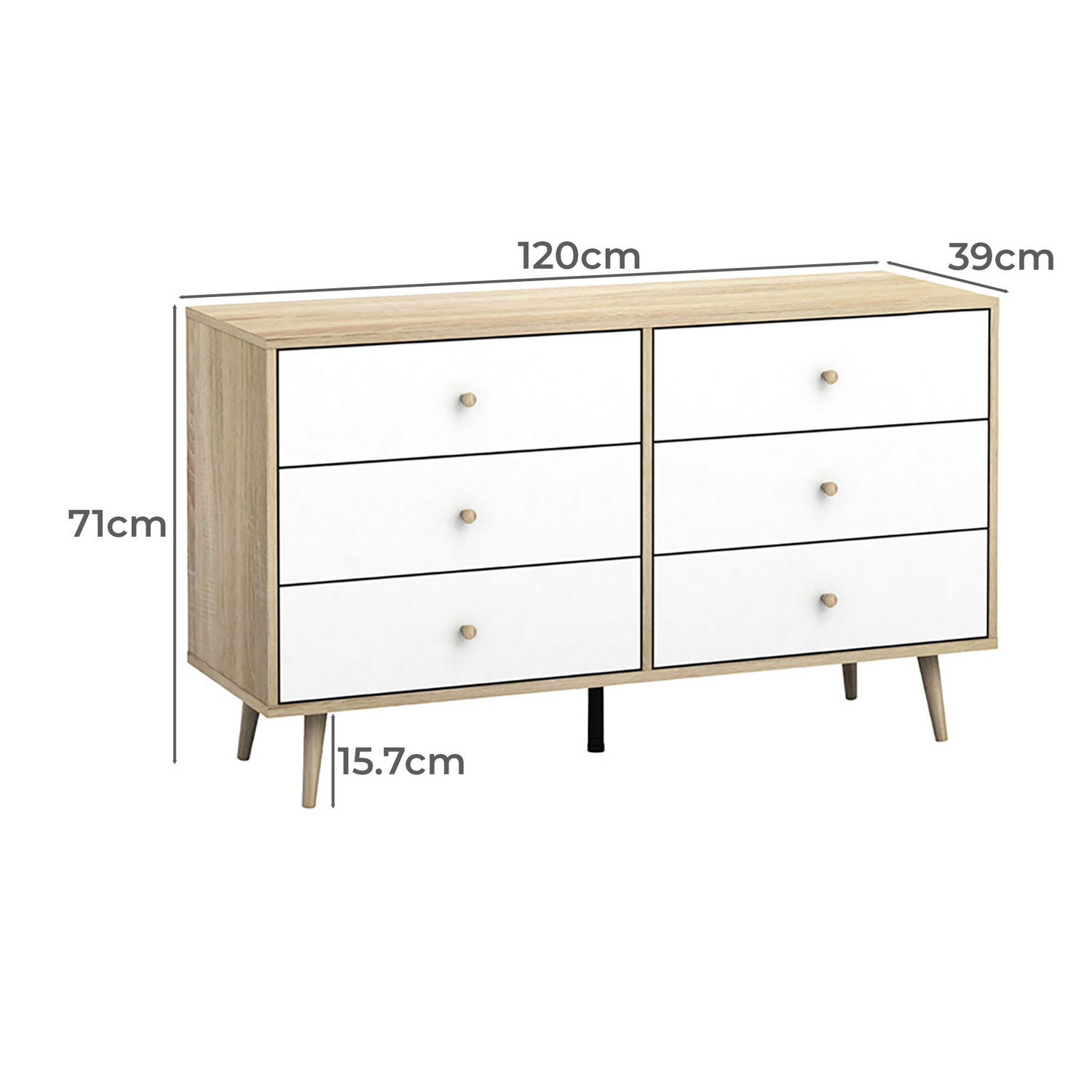 Evander 6 Drawer Chest