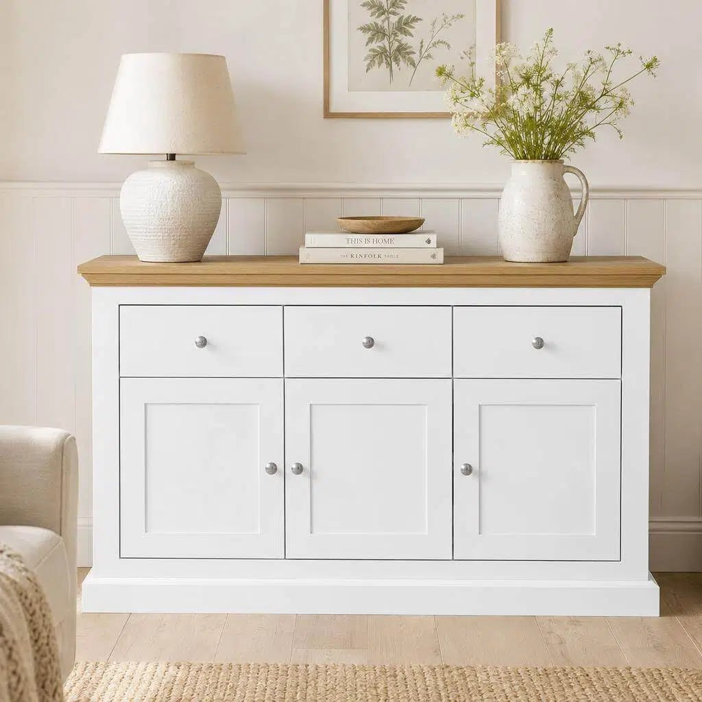 Lisbeth 3 Drawer 3 Door Sideboard