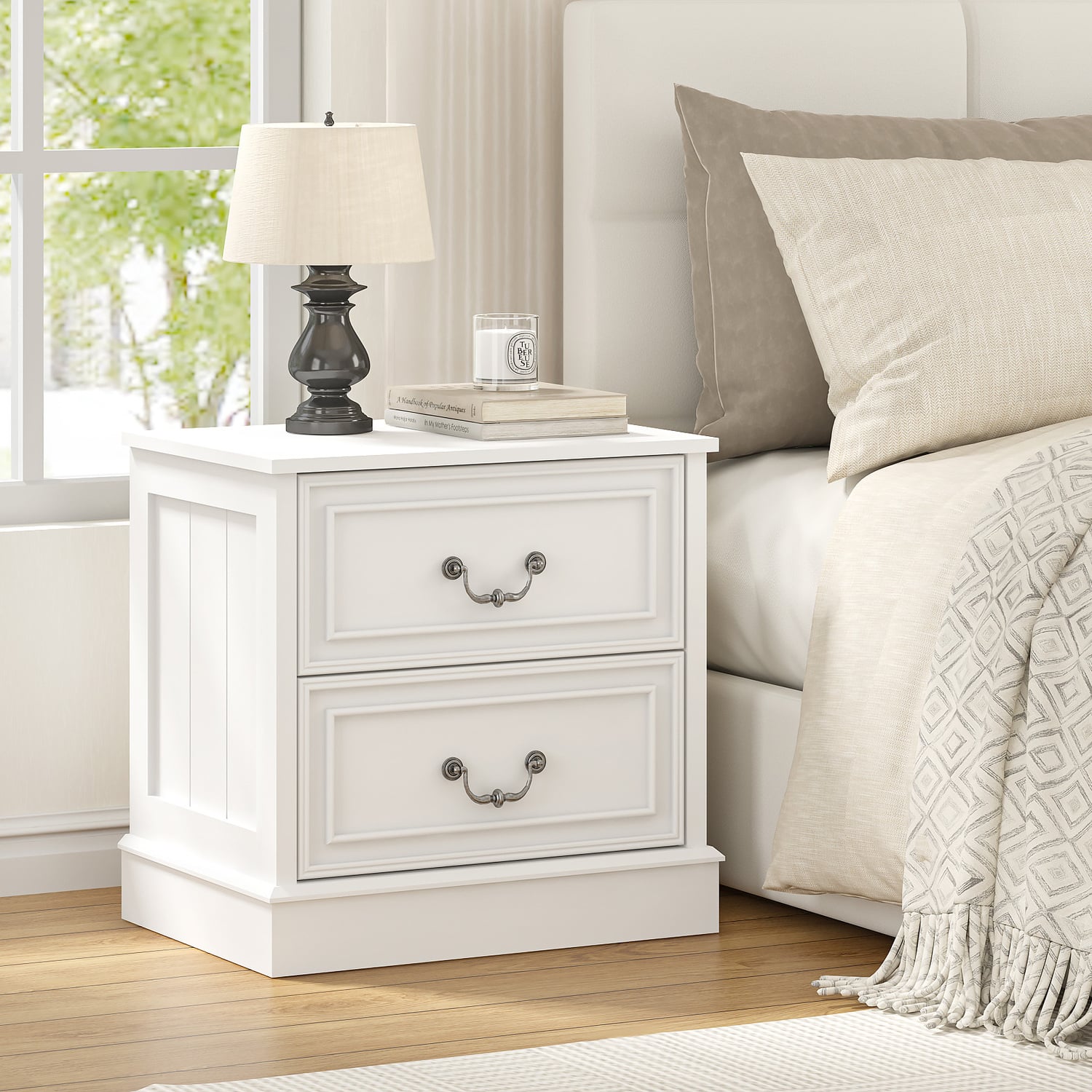 Ludolf 2 Drawer Bedside Table