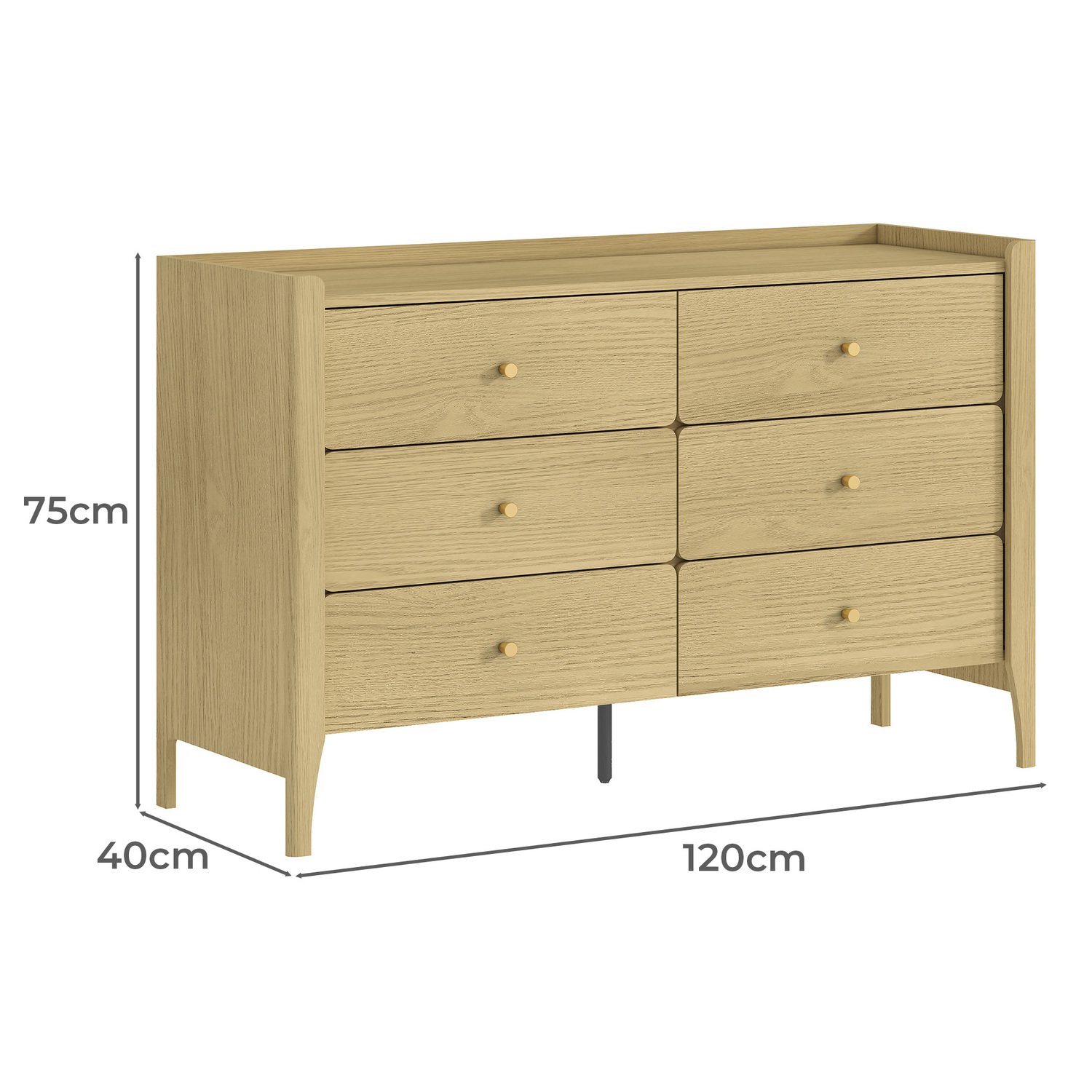 Leanne 6 Drawer Chest