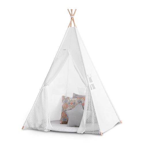 white lace teepee