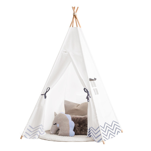 Cattywampus Kids' Pearl Moon Cotton Canvas Teepee Tent