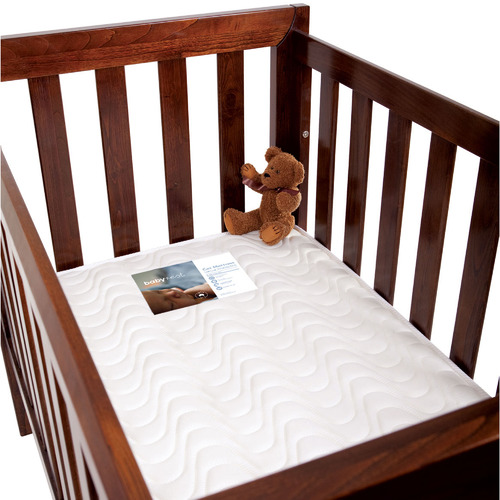 Babyrest White Deluxe Innerspring Cotton Cot Mattress Temple & ster