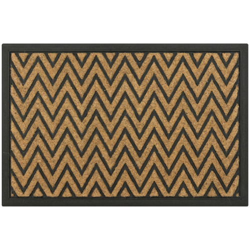 Matfx Chevron Faux Coir Doormat Temple & ster