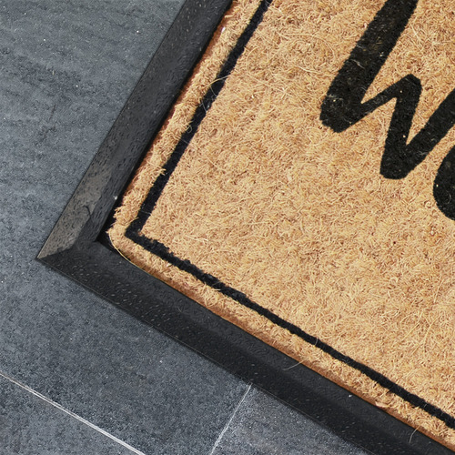 Natural Welcome Printed Coir Doormat