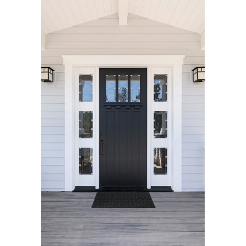 Charcoal Blocks Eco Doormat
