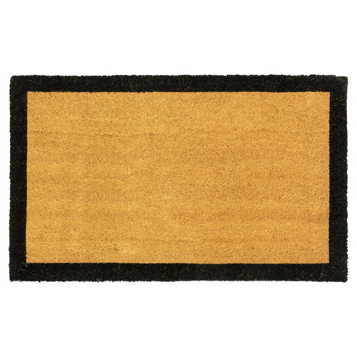 Black Bordered Coir Doormat