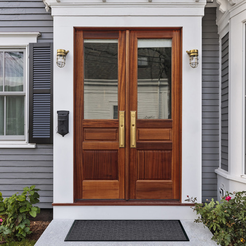 Charcoal Bantry Rubber Doormat