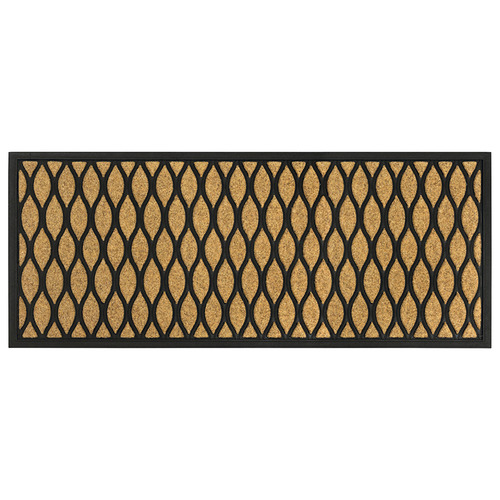 Criss Cross Faux Coir Doormat