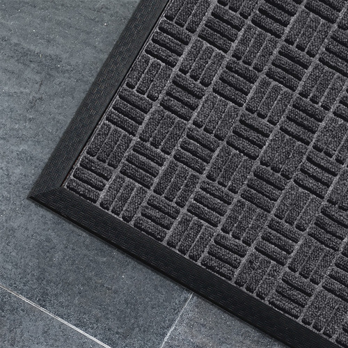 Charcoal Bantry Rubber Doormat