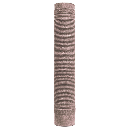Beige Ribbed Hallway Runner