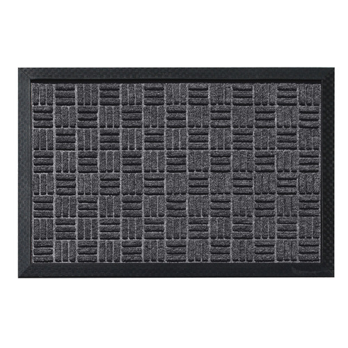 Charcoal Bantry Rubber Doormat