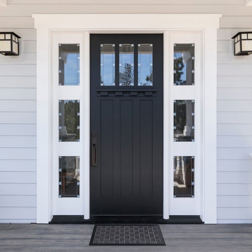 Charcoal Bantry Rubber Doormat