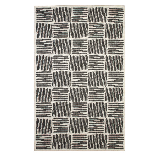Checkered Aswan Power-Loomed Rug