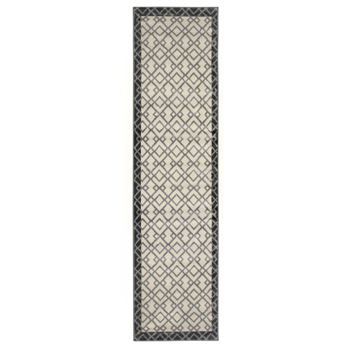 Black Border Tanta Power-Loomed Runner