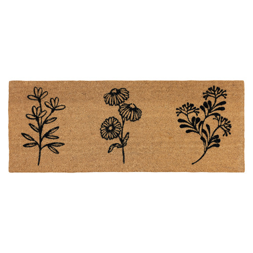 Flowers Coir Doormat Temple & ster