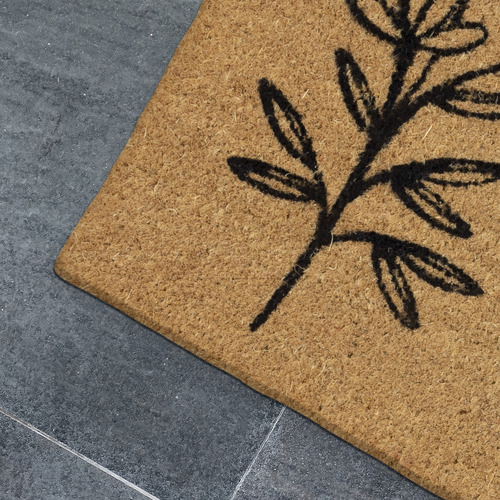 Flowers Coir Doormat Temple & ster