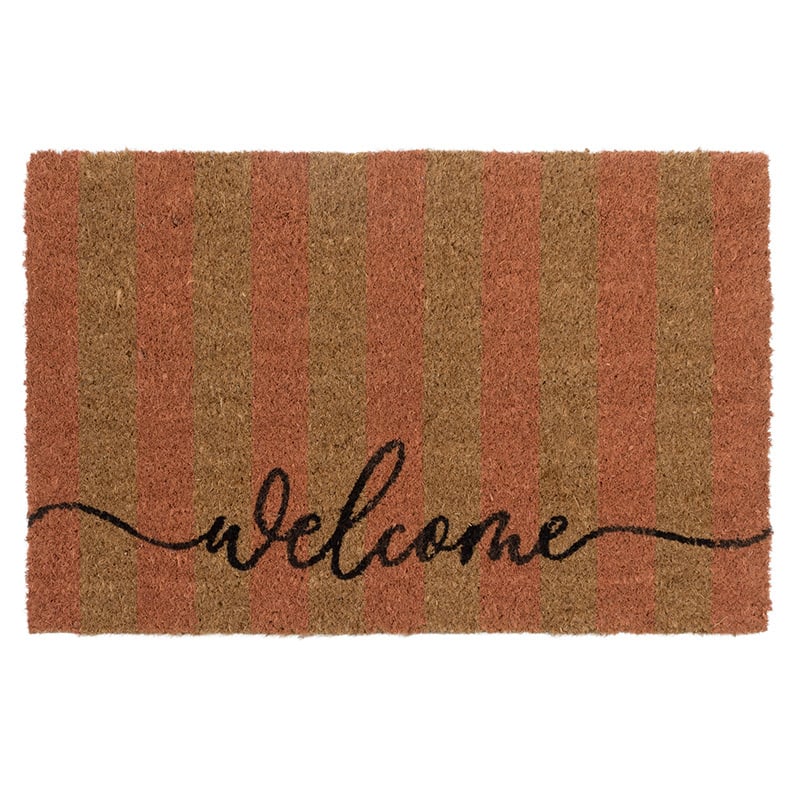 Natural Hello Coir Doormat