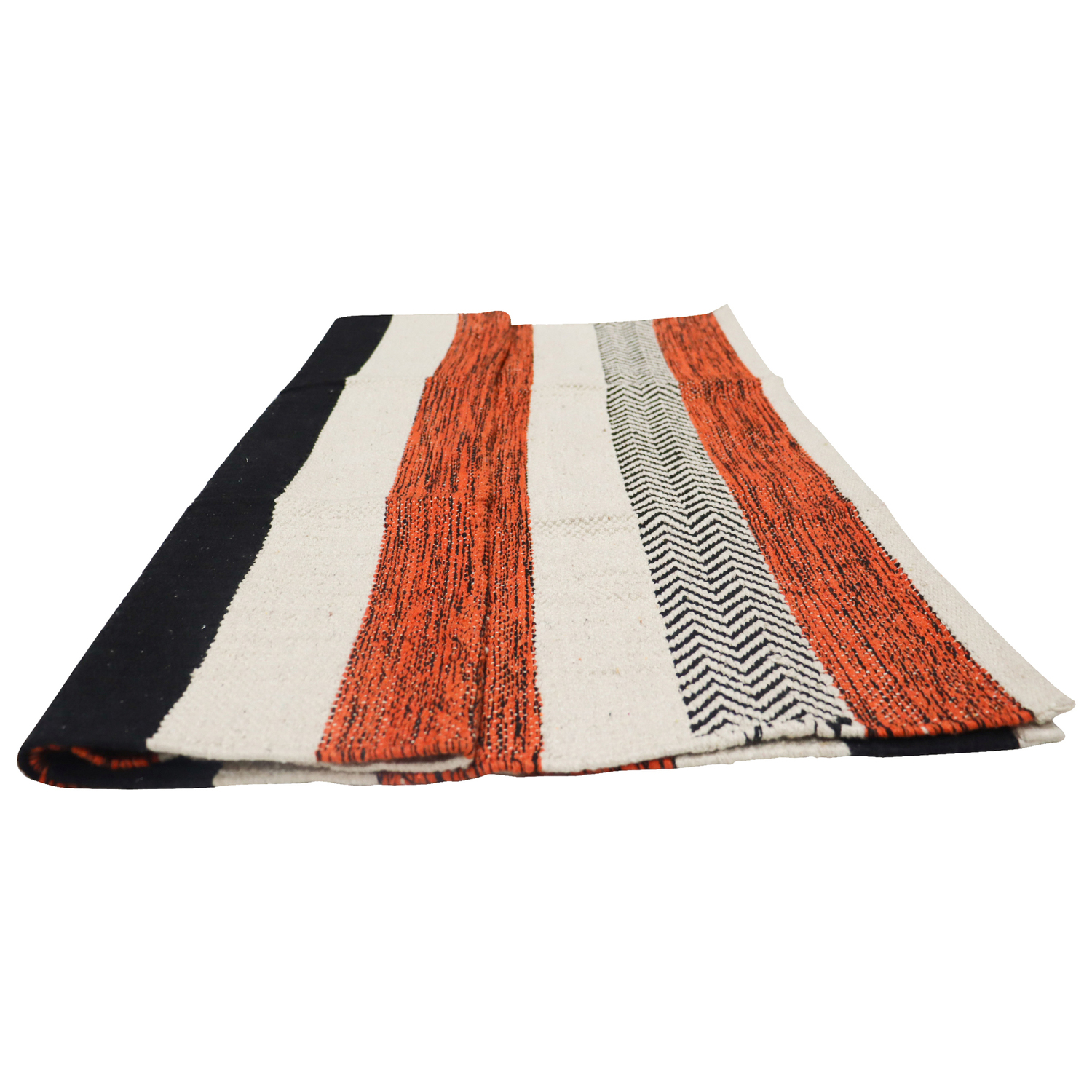 Terracotta & Cream Kilm Rug