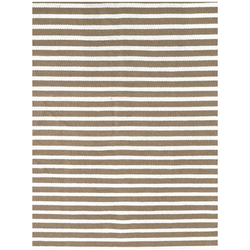 Liberio Hand-Woven Striped Cotton Rug