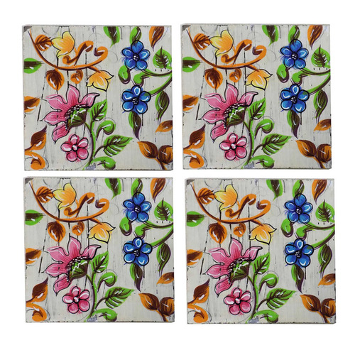 Floral Wooden Coasters