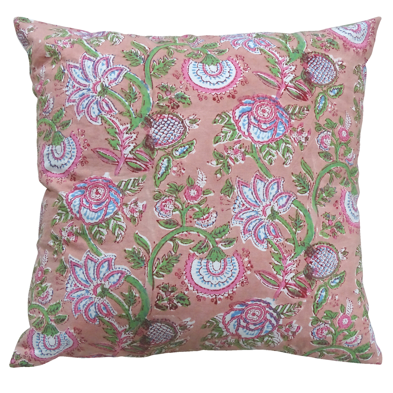 Lush Flowers Cotton Cushion